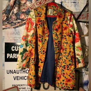 Elevenses multi print floral jacket size us12